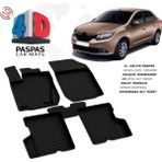 Nova Krom Renault Symbol 3 4d Havuzlu Paspas 2013-2017 - Siyah