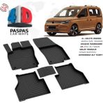Nova Krom Vw Caddy 4d Havuzlu Paspas 2020 ve Üzeri - Siyah