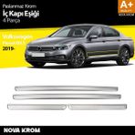 Nova Krom Vw Passat B8.5 Krom Iç Kapı Eşiği 4 Parça 2019-2023