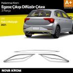Nova Krom Vw Polo 6 Hb Makyajlı Krom Egzoz Çıkışı Difüzör 2021 Üzeri