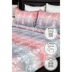 Nova Lastikli Çarşaflı Çift Kişilik Nevresim Takımı - Pembe - 200 x 220 cm