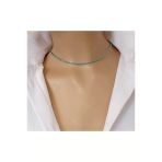 Nova Minimal Kristal Tekli Renk Seçenekli Choker Kolye Uniseks Tasarım