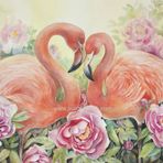 Nova Puzzle 1000 Parça İki Aşık Flamingo Puzzle