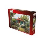 Nova Puzzle 1000 Parça Meyve Ağaçlı Köy Evi Puzzle - Taş Ev