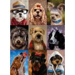 Nova Puzzle 1000 Parça Sevimli Köpekler Kolajı Puzzle