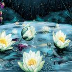 Nova Puzzle 1000 Parça Yıldızlı Gecede Lotus Çiçekleri