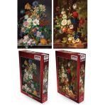 Nova Puzzle 2X1000 Parçalık Vazoda Çiçekler İkili Puzzle/Yapboz Seti