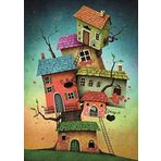 Nova Puzzle Soy Ağacı Fantastik Evler 1000 Parça Puzzle