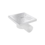 NOVA15X15 Krom Yer Sifonu Q50 Yan Çıkışlı - 15x15 Q50