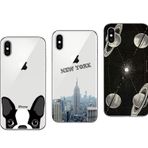 Novago Apple iPhone XS, iPhone X, iPhone 10 ile uyumlu 3 koruyucu kılıf ile birlikte fantezi desenli (paket #1)