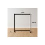 NovaLand Metal Konfeksiyon Ayaklı Elbise Askılık Sabit 150x150x45