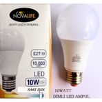 Novalife Dim Edilebilir 10Watt E27 Led Ampul Sarı Işık Dimli 10W