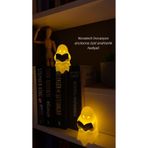 NOVATECH İNOVASYON KİTAP OKUYAN HAYALET Figürü 2’li Pilli Mum İle Kullanım Masaüstü Dekoru Halloween Dekoratif Figür