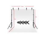 novatechpro 150x200 cm white screen beyaz fon perde foto ve Ürün Çekimleri için ve 2 ayaklı Fon Standı