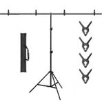 Novatechpro 250X200 cm T-Şeklinde Arka Plan Destek Seti, Stüdyo, Fotoğraf, Video, Fotoğraf Için, Fon Standı Stüdyo, Fotoğraf, Video, Açılış,doğum Günü Için