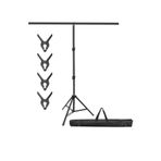 novatechpro T arka plan destek seti, 250x200 cm fon standı stüdyo, fotoğraf, video, açılış,doğum günü için