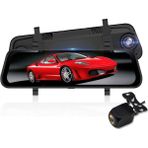 Novatek NT910-32GB Hafıza Kartlı 10 İnç Dokunmatik 2.5D Curved IPS Ekran Sürgülü İnce Dizayn Stream Media Dikiz Aynalı Çift Yön Araç Kamerası