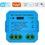 Novato Tuya Uyumlu Tekli Wifi Akıllı Anahtar (10A - 220V Röle) - Tek Çıkışlı, Anahtar Girişli, Google Asistan, Alexa Destekli Switch