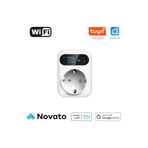 Novato Wifi OLED Ekranlı Priz Tipi Termostat ( Tuya, Smart Life Uyumlu )