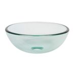 Novatto Şeffaf Mini Cam Banyo Lavabosu, 30.5 cm