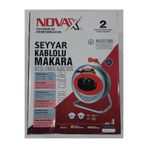 Novax 4lü Grup Makaralı Uzatma Kablo Plastik Gövdeli 3x2.5 40mt