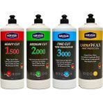 Novaxir Pasta Cila Set 1L Kalın 1500, Orta 2000, İnce 3000 Pasta-1l, Carnawax Boya Koruma-1l Nvpset ile Etkili Araç Bakımı