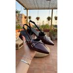 NOVELLAM SHOES Kadın Beatris Bordo Çift Bantlı Sivri Burun Kısa Topuk Günlük Babet Klasik Ayakkabı