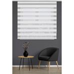 Noveva Home Bambu 1000 Beyaz Zebra Stor Perde Ofis Mutfak Camı Çocuk Odası Yatak Odası Salon Perdesi Lüx