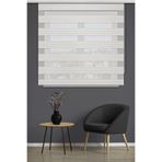 Noveva Home Pliseli Zebra Stor Perde Ekru Ofis Mutfak Balkon Çocuk Odası Yatak Odası Salon Perdesi 15902