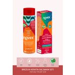 NOVEX Brezilya Keratin - Şampuan 300ml Durulanmayan Saç Bakım Kremi 80gr