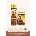 NOVEX Coconut Oil - Kuru ve Hasarlı Saçlar İçin Şampuan 300ml + Saç Maskesi 400g
