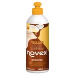 Novex Hindistan Cevizi Yağı Saç Kremi, Pürüzsüz ve Sily Saç, Beyaz, 10.5 oz Şişe