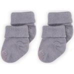 Novibaby 2'Li Bambu Bebek Çorap Cloud Gri Yenidoğan - 1 - 1,5 Yaş