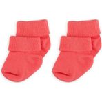 Novibaby 2'li Bambu Bebek Çorap I Candy I Nar Çiçeği Yenidoğan Kız Erkek Bebek Çorabı - 1 - 1,5 Yaş - Nar Çiceği