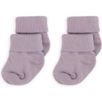 Novibaby 2'li Bambu Bebek Çorap I Yenidoğan Bebek Çorabı - 0 - 6 Ay - Lila