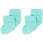 Novibaby 2'li Bambu Bebek Çorap I Yenidoğan Bebek Çorabı - 0 - 6 Ay - Mint