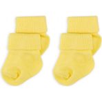 Novibaby 2'li Bambu Bebek Çorap I Yenidoğan Bebek Çorabı - 0 - 6 Ay - Sarı