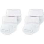 Novibaby 2'Li Bambu Bebek Çorap Snow White Beyaz Yenidoğan - 1,5 - 2 Yaş