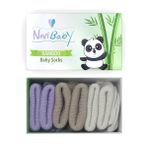 Novibaby 3'lü Bambu Yenidoğan Bebek Çorap (Goldies, 6-12 Ay)
