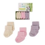 Novibaby 3'lü Bambu Yenidoğan Bebek Çorap (Sweet, 6-12 Ay)