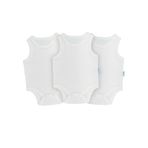Novibaby 3'lü Bebek Atlet Body Zıbın Çıtçıtlı Ekru 100% Pamuk Yenidoğan