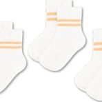 Novibaby 3'Lü Pamuklu Çocuk Kolej Soket Çorap Bebek Unisex Kız Kadın Erkek Okul Çorabı, Beyaz Siyah Pembe 0-1 Yaş