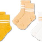Novibaby 3'Lü Pamuklu Çocuk Kolej Soket Çorap Bebek Unisex Kız Kadın Erkek Okul Çorabı, Beyaz Siyah Pembe 5-6 Yaş