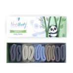 Novibaby 5'li Bambu Yenidoğan Bebek Çorap (Baby Boy, 0-6 Ay)