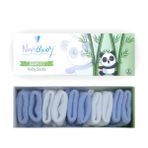 Novibaby 5'li Bambu Yenidoğan Bebek Çorap (Bluemy, 6-12 Ay)