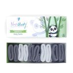 Novibaby 5'li Bambu Yenidoğan Bebek Çorap (Cloudy, 0-6 Ay)