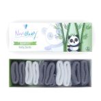 Novibaby 5'li Bambu Yenidoğan Bebek Çorap (Cloudy, 6-12 Ay)