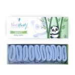 Novibaby 5'li Bambu Yenidoğan Bebek Çorap (Dusty Blue, 6-12 Ay)