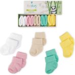 Novibaby 5'li Bambu Yenidoğan Bebek Çorap I Flower I 0-6 Ay - 0 - 6 Ay - Beyaz - Krem - Sarı