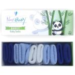 Novibaby 5'li Bambu Yenidoğan Bebek Çorap I Mix Blue I Kız Erkek Bebek Çorabı - Lacivert - Mavi - Beyaz - 1,5 - 2 Yaş